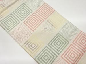 引箔子持ち色紙模様織出し名古屋帯